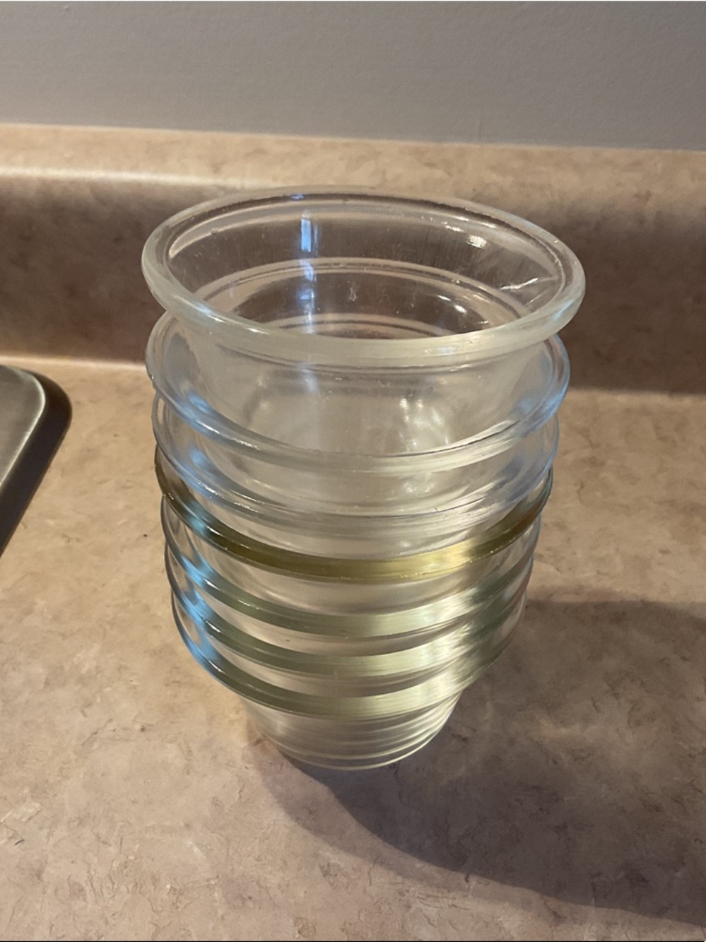 Vintage Stackable Clear Glass ramekins. 5 Pyrex 2 Glasbake